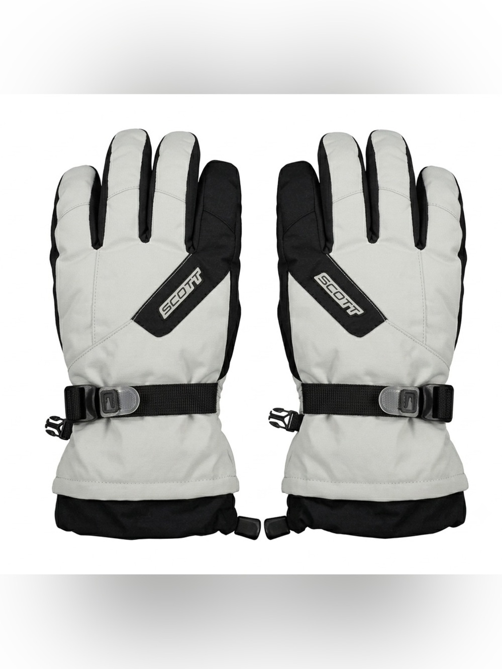 Scott Ski Gloves Men’s Size Large Grey Black Nylon Snow Cold Weather Outdoors‎